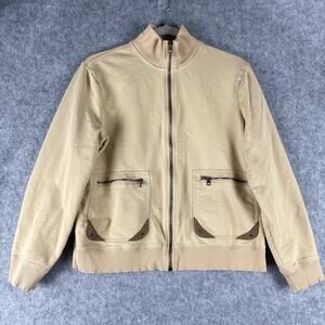 Vintage Lauren Ralph Lauren Jacket Womens XL Beige Full Zip Equestrian USA